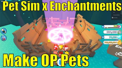 Coins can be used to hatch pets from eggs and purchase new biomes. . Pet sim x enchantments